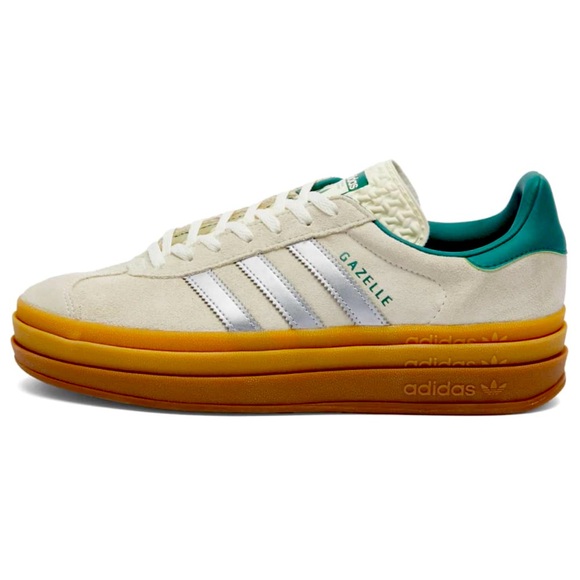 adidas gazelle silver green womens Adidas Gazelle Bold Silver Green